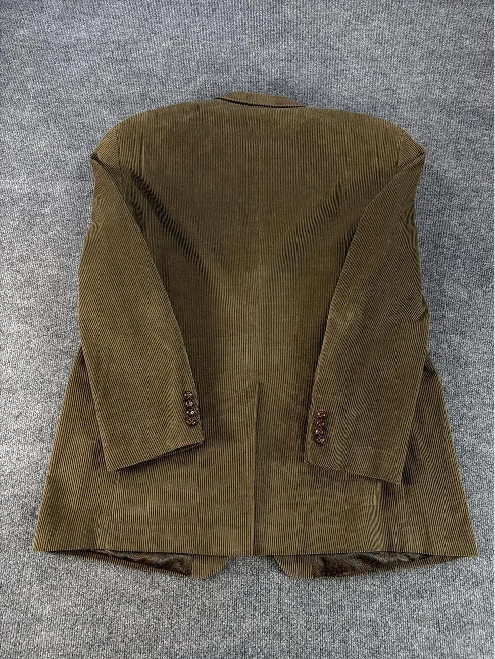 Ralph Lauren Men's‎ Brown Corduroy Blazer Jacket 48L 100% Cotton Business Causal
